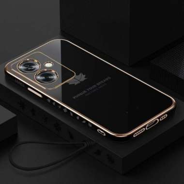Promo Case Maple Oppo A79 5G Softcase Plating Terbaru Oppo A79 5G Hitam