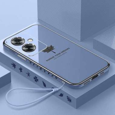 Promo Case Maple Oppo A79 5G Softcase Plating Terbaru Oppo A79 5G Biru