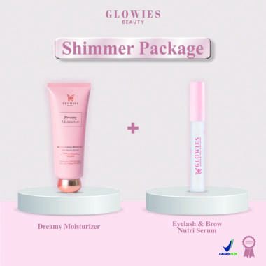 Shimmer Package | Dreamy Moisturizer Glowies Beauty dan Glowies Eyelash & Brow Nutri Serum