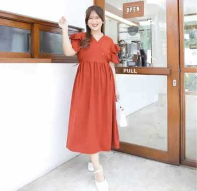 Daster Kimono Wanita - Daster Crinckle adem - Daster Panjang - Midi Daster Polos Bahan Crinckle TERA