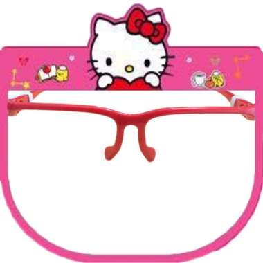 Raja Import 748 Faceshield Kacamata Anak Karakter / Face Shield Fashion / Pelindung Wajah Anti Embun Hello Kitty