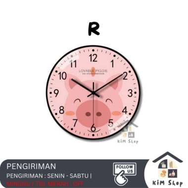 Jam Dinding 20cm Nordic Minimalis Modern Klasik Wall Clock Aesthetic R