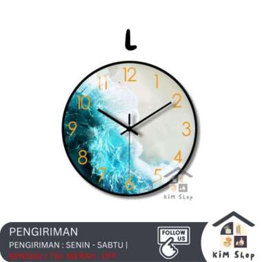 Jam Dinding 20cm Nordic Minimalis Modern Klasik Wall Clock Aesthetic L