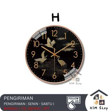 Jam Dinding 20cm Nordic Minimalis Modern Klasik Wall Clock Aesthetic H
