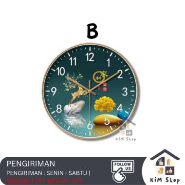 Jam Dinding 20cm Nordic Minimalis Modern Klasik Wall Clock Aesthetic B