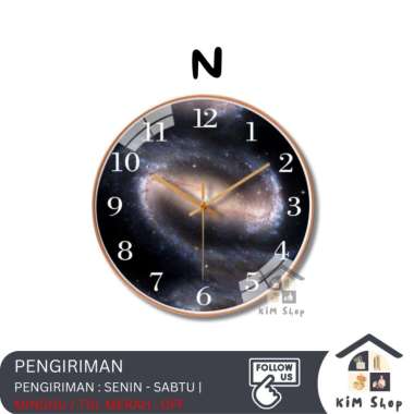 Jam Dinding 20cm Nordic Minimalis Modern Klasik Wall Clock Aesthetic N