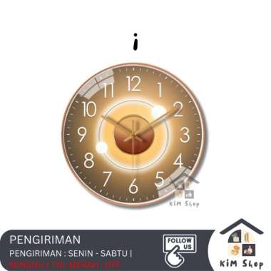 Jam Dinding 20cm Nordic Minimalis Modern Klasik Wall Clock Aesthetic I