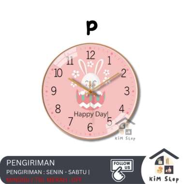 Jam Dinding 20cm Nordic Minimalis Modern Klasik Wall Clock Aesthetic P