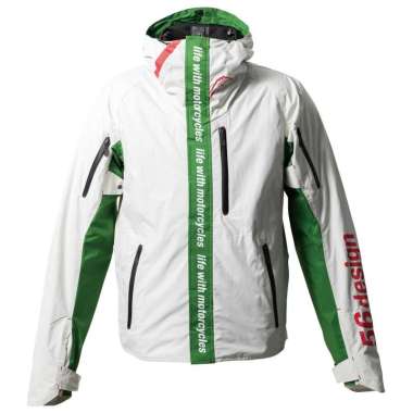 Jaket Motor - 56design Axis White Green Original M