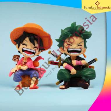 Action Figure One Piece Zoro Roronoa Resin Lufyy Koleksi Pajangan Anime Zoro