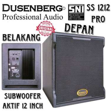 Subwoofer DUSENBERG Aktif 12 Inch, Mega Bass Karaoke, Home Theater