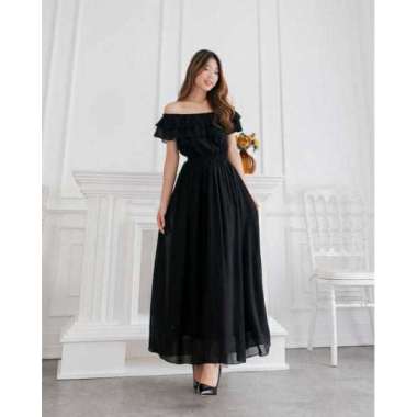 DiJAMIN REALPICTURE BAGUS DRESS KOREAN STYLE - SABRINA DRESS UKURAN STANDAR LD100 DAN BESAR LD110 Ld