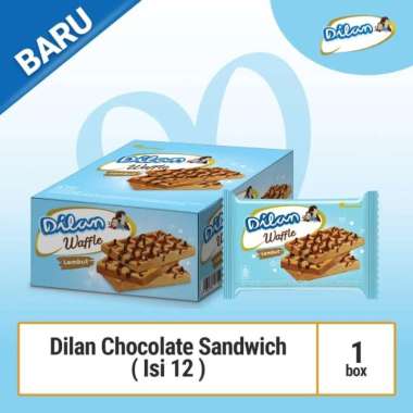 Dilan Waffle Kue Wafel Lembut Box (isi 12 pcs)