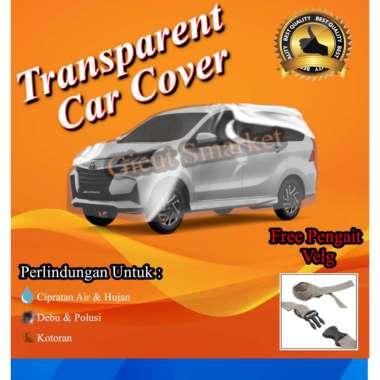 WLF selimut sarung body cover mobil avanza xenia veloz 2012 hingga 2021 plastik transparant