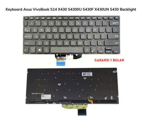 Keyboard Asus VivoBook S14 X430 S4300U S430F X430UN S430 Backlight