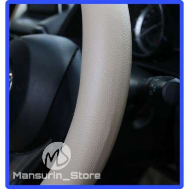 Sarung Stir Setir Cover Stir Pelindung Steer Mobil Suzuki Swift Cream Polos