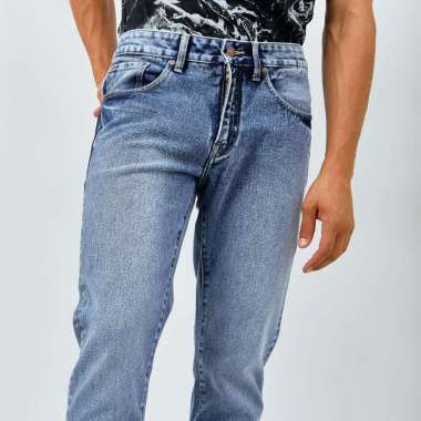 EMBA JEANS - Celana Panjang Pria Regular Fit Non Stretch Material Denim - Cello 34 Medium Ball Wash
