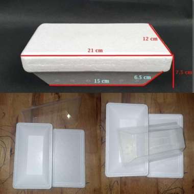 Grosir Styrofoam box super Mini Yogurt / Sterofom Small 21 x 12 x 8