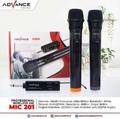 Advance 201 Double Mic wireless / microphone tanpa kabel Mikrofon