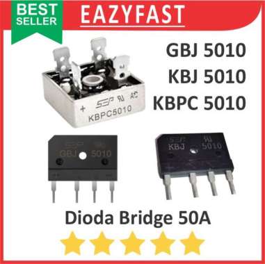 Dioda Kiprok Bridge 50A 50 A Ampere Diode Rectifier GBJ5010 KBJ5010 KBPC5010 Jembatan Penyearah AC D