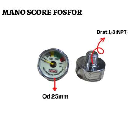 MANOMETER PCP SCORE FOSFOR / LUMINOUS ORIGINAL