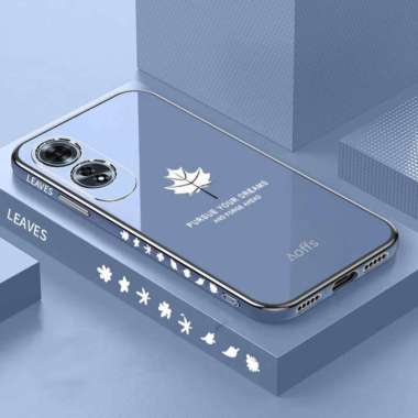 CASING OPPO A60 CASE PLATING PREMIUM SOFTCASE OPPO A60 BIRU