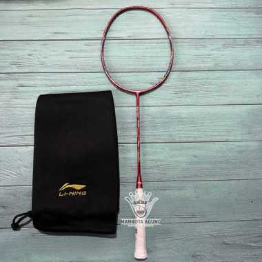 RAKET BADMINTON LINING BLAZE 100 ORIGINAL 78 gram 85 gram 4U 5U BIG SALE 84g(4u)raket + cover Red