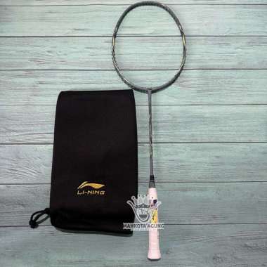 RAKET BADMINTON LINING BLAZE 100 ORIGINAL 78 gram 85 gram 4U 5U BIG SALE 84g(4u)raket + cover Grey