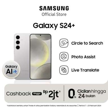 Samsung Galaxy S24+ 5G Smartphone [12/512GB] Marble Gray