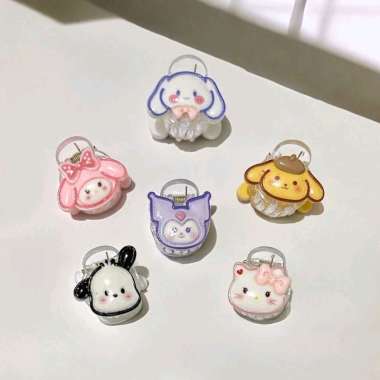 Jedai Mini 2,5cm Karakter Sanrio Lucu Kuromi Hello Kitty Melody Purin Pochacco Jepit Rambut Jepitan 