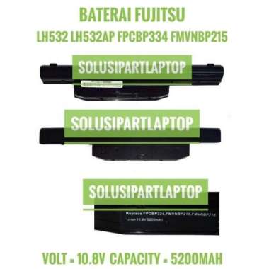 Baterai Laptop Fujitsu Lifebook LH532 LH 532 LH5 batre batere batrai