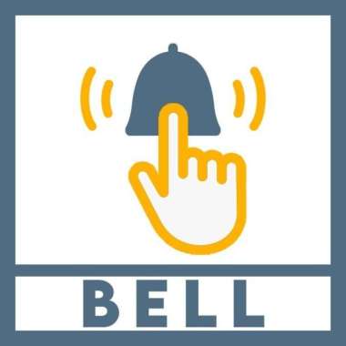 Sign Bell Rumah Akrilik Tanda Bell Acrylic Dekorasi Penunjuk Bell BELL V4 2 LUBANG+SEKRUP