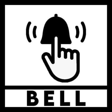 Sign Bell Rumah Akrilik Tanda Bell Acrylic Dekorasi Penunjuk Bell BELL V6 DOUBLETAPE