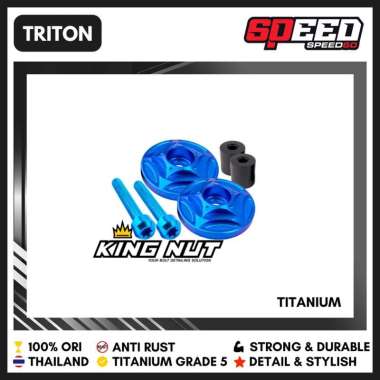 Jalu Stang Motor Star Universal Jalu Stang Titanium Grade 5 Thailand King Nut Triton