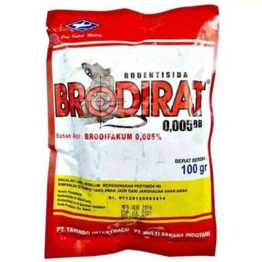 Racun Tikus BRODIRAT Ampuh Mati Kering Cap Kapal Terbang