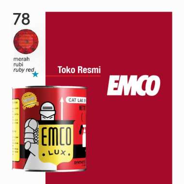 Emco Lux Cat Kayu & Besi 1kg Varian Merah Red BTG 78 Merah Rubi