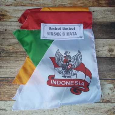 Bendera KAIN/UMBUL UMBUL/Bendera MERAH PUTIH/Dirgahayu 17 Agustus Umbul Umbul 8 Mata