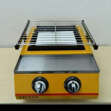 victon /ETON /GETRA panggangan 2 tungku Kompor pemanggang sosis