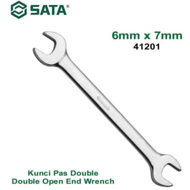 Kunci Pas Double 6 X 7 mm - Double Open End Wrench 41201 Sata Tools