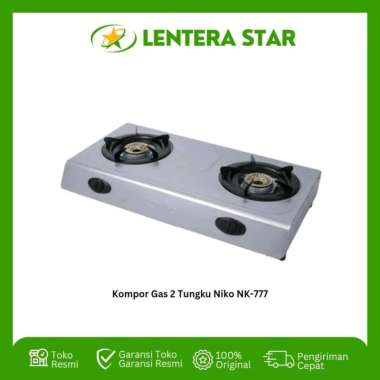 Kompor Gas 2 Tungku Stainless Steel Niko NK777 NK 777