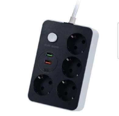 Stop Kontak Smart Power Strip Socket Colokan Listrik 4 Socket 2 USB