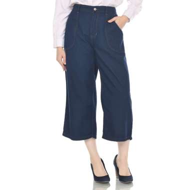 2nd RED Kulot Denim Wanita Palazo Dark Blue 272301 L