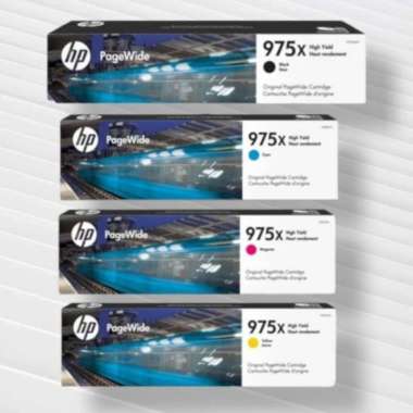 100% Produk Ori Cartridge Tinta Hp 975X Black Colour Original Hp Pagewide 477Dw 452Dw Multicolor