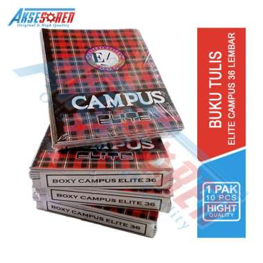 Aksesoren Buku Tulis Boxy Elite Campus [36 Lembar/1 Pak/10 Buku] / Write Book / Buku Kuliah Smp Sma 