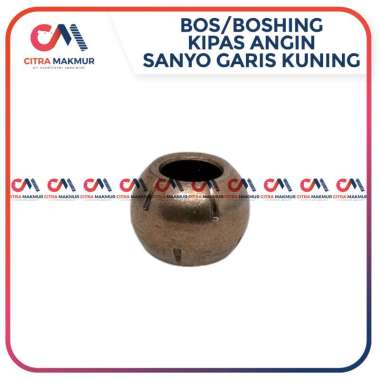 Bos Kipas Angin Sanyo Garis Kuning As 8 mm Body Bergaris 16mm Cosmos Miyako Bosing Boshing Fan