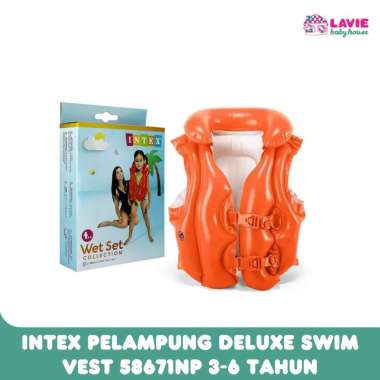 Intex Pelampung Deluxe Swim Vest 58671NP 3-6 Tahun/Pelampung anak