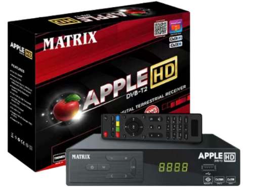 SET TOP BOX TV DIGITAL / STB MATRIX APPLE MERAH UNTUK TV TABUNG LED