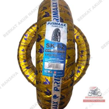 Ban primaax Colossus sk62 110 70 13 dan 130 70 13 Tubeless Bonus Pentil sk 62 Ban Nmax 110 70 13