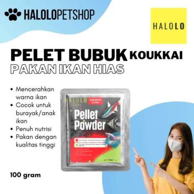 Pelet Bubuk KOUKKAI Pakan Burayak Koi Cupang Koki Louhan Tetra Guppy