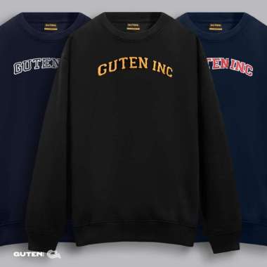 OG College Crewneck - Guten Inc / Sweater Bordir Pria Guten Inc BLACK GOLD S